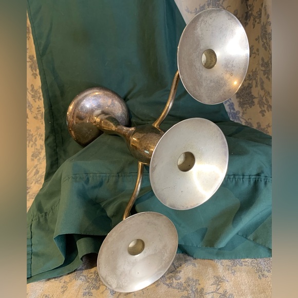 Pottery Barn Maxfield Hotel Candelabra Bougedir 3-Arm Candle Stick Holder 14.5" - Picture 9 of 10